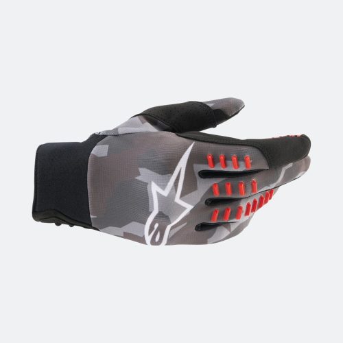 Alpinestars Smx-E MX Gloves Grey-Camo-Red