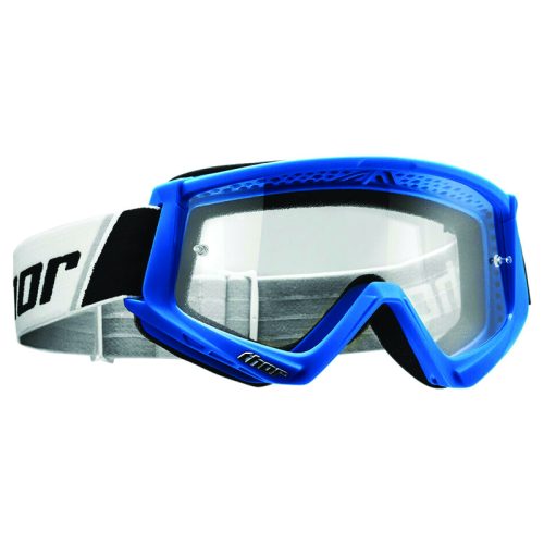 Thor Youth Combat Solid Goggle Blue-White