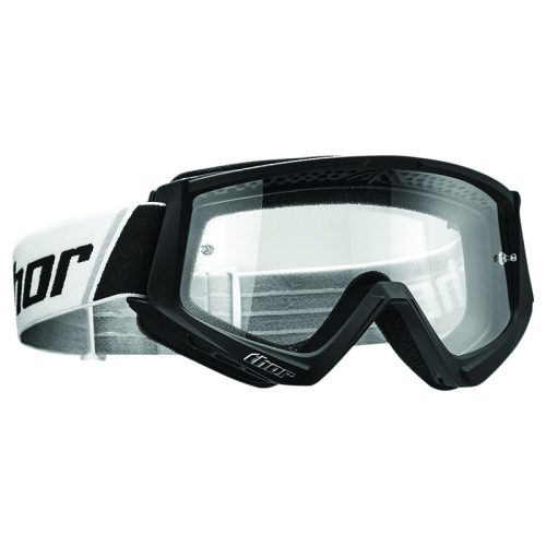 Thor Youth Combat Solid Goggle Black-White
