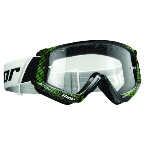 Thor Youth Combat Printed Goggle Cap Black-Lime