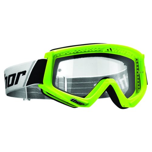 Thor Youth Combat Printed Goggle Flo Green-Black