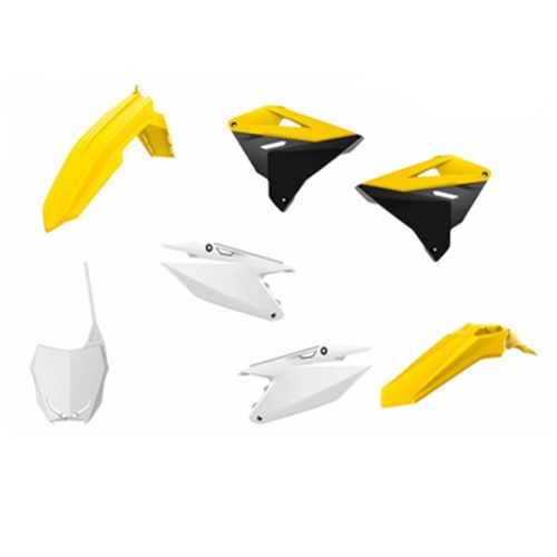 Plastic Kits Suzuki RM125-250 01-08 Yellow-White-Black