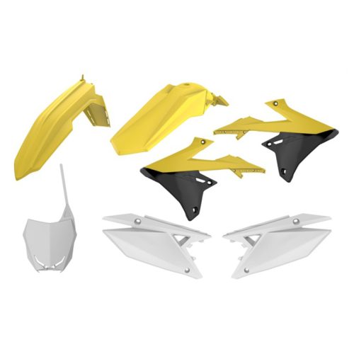 Plastic Kits Suzuki RMZ250 19-21 / RMZ450 18-21 Yellow-White-Black
