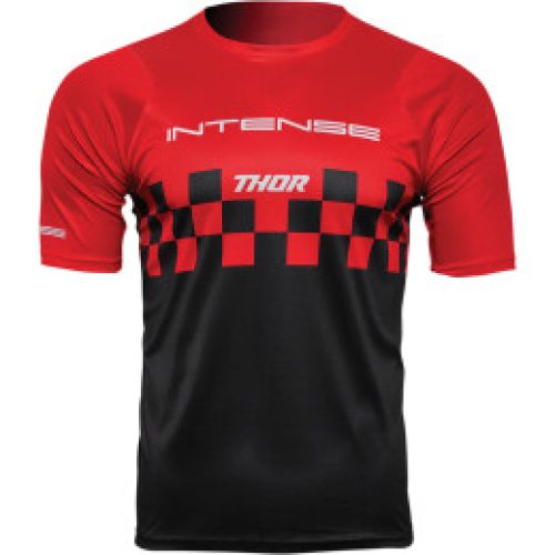 T-SHIRT THOR JERSEY INTENSE CHEX RED/BLACK