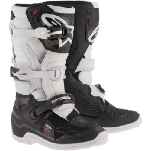 ALPINESTARS YOUTH TECH 7S OFFROAD BOOTS (BLACK-WHITE)