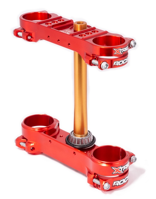 XTRIG ROCS Tech Triple Clamp Red 22,5mm offset