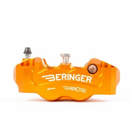 BERINGER Aerotec® Left Radial Brake Caliper 4 Pistons Ø32mm Spacing 108mm Orange
