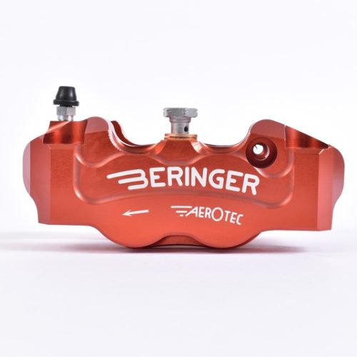 BERINGER Aerotec® Left Radial Brake Caliper 4 Pistons Ø32mm Spacing 108mm Red
