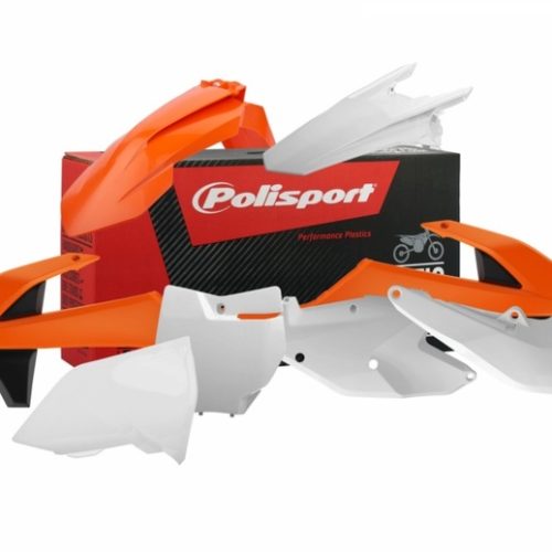 POLISPORT Plastic Kit OEM Color (2016) Orange/White/Black KTM