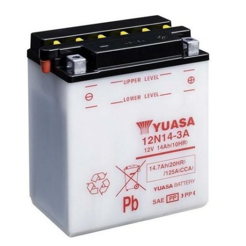 YUASA Battery Conventional without Acid Pack – 12N14-3A