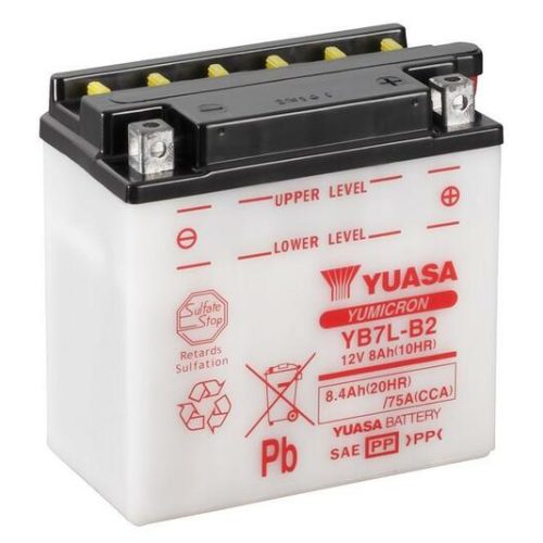 YUASA Battery Conventional without Acid Pack – YB7L-B2