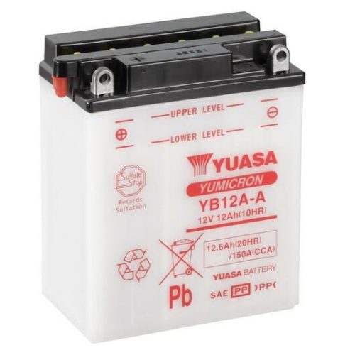 YUASA Battery Conventional without Acid Pack – YB12A-A