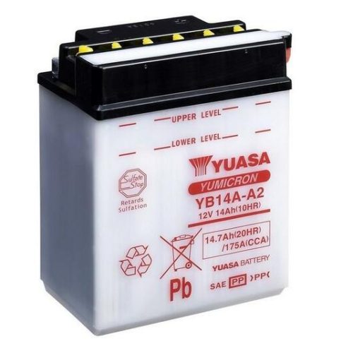 YUASA Battery Conventional without Acid Pack – YB14A-A2