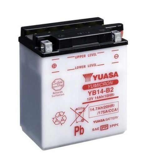 YUASA Battery Conventional without Acid Pack – YB14-B2