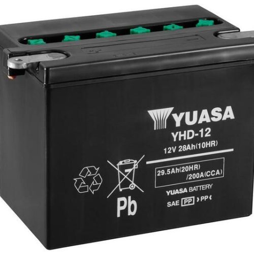 YUASA Battery Conventional without Acid Pack – YHD-12
