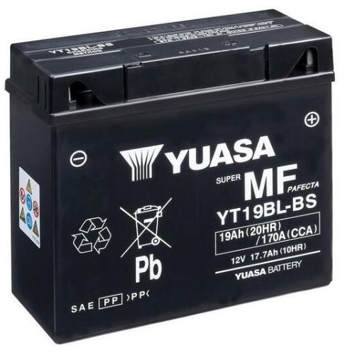 YUASA Battery Maintenance Free with Acid Pack – YT19BL-BS