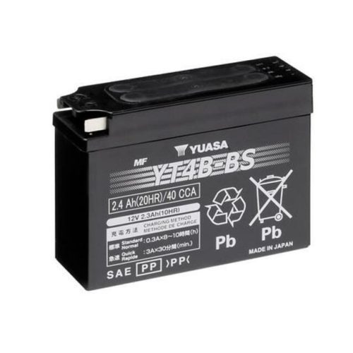 YUASA Battery Maintenance Free with Acid Pack – YT4B-BS