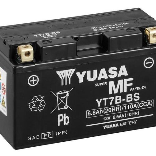 YUASA Battery Maintenance Free with Acid Pack – YT7B-BS