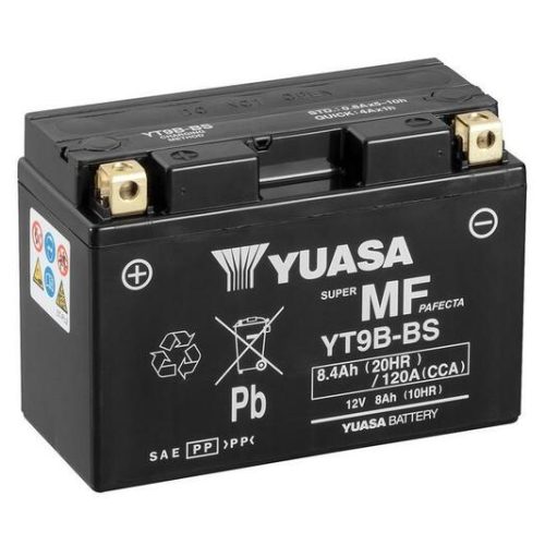 YUASA Battery Maintenance Free with Acid Pack – YT9B-BS