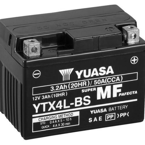 YUASA Battery Maintenance Free with Acid Pack – YTX4L-BS