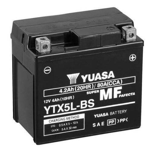 YUASA Battery Maintenance Free with Acid Pack – YTX5L-BS