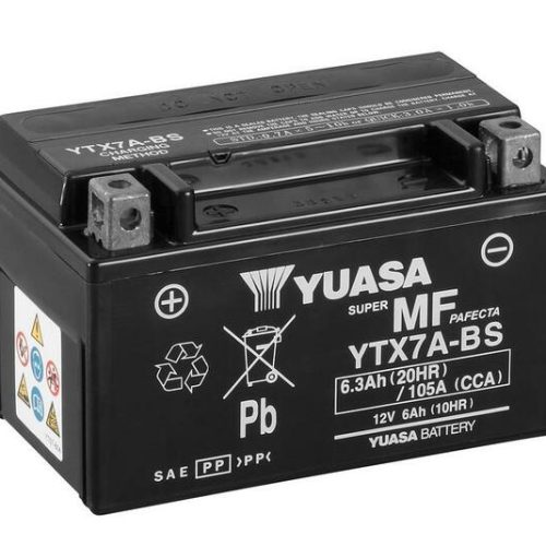 YUASA Battery Maintenance Free with Acid Pack – YTX7A-BS