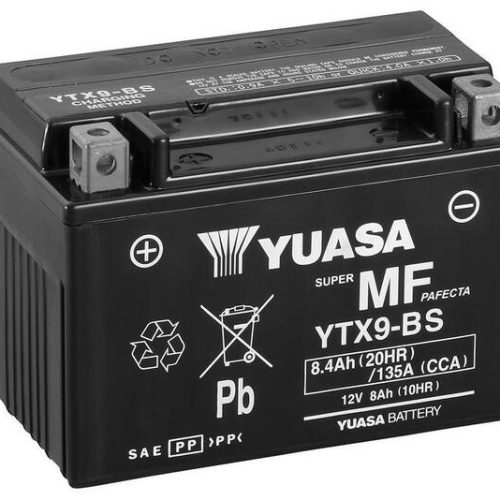 YUASA Battery Maintenance Free with Acid Pack – YTX9-BS