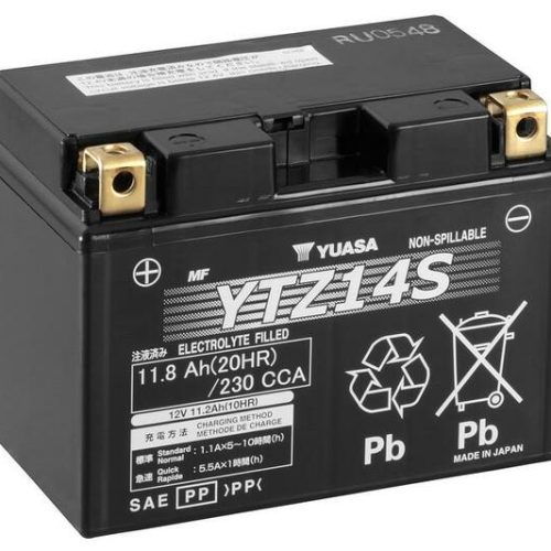 YUASA W/C Battery Maintenance Free Factory Activated – YTZ14S