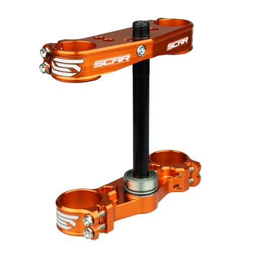 SCAR Triple Clamp OE Offset Orange KTM SX50