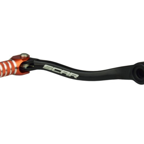 SCAR Shift Lever Matte Black/Orange Endpiece KTM SX85