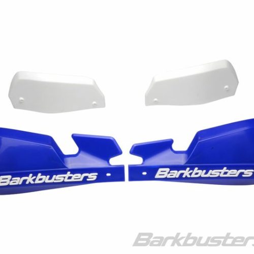 BARKBUSTERS VPS MX Handguard Plastic Set Only Blue/White Deflector
