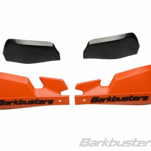 BARKBUSTERS VPS MX Handguard Plastic Set Only Orange/Black Deflector