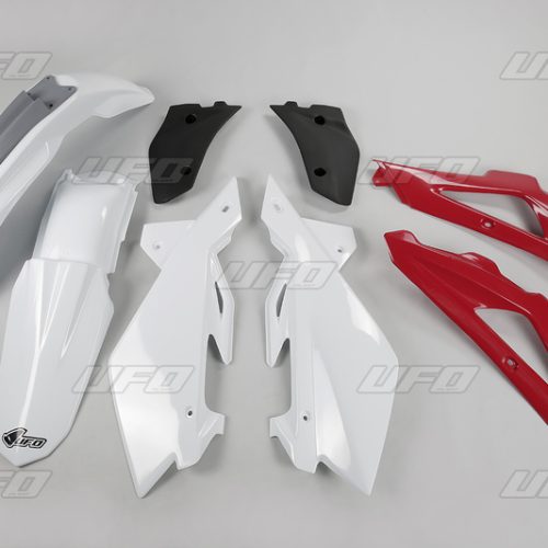 UFO Plastic Kit OEM Color White/Red/Grey Husqvarna CR125/CR250