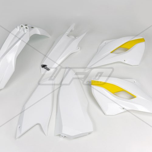 UFO Plastic Kit OEM Color (2015) White/Yellow KHusqvarnaTM