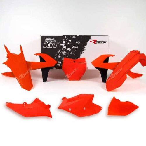 RACETECH Plastic Kit Neon Orange/Black KTM