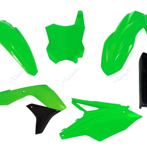 RACETECH Plastic Kit Neon Green Kawasaki KX450F