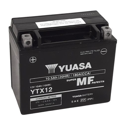 YUASA W/C Battery Maintenance Free Factory Activated – YTX12 FA