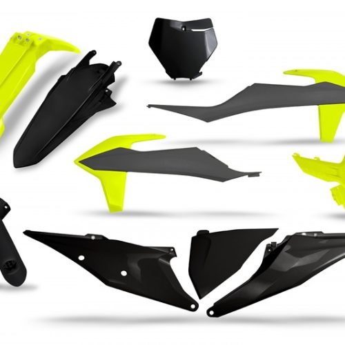 UFO Plastics Kit Black/Grey/Neon Yellow – KTM