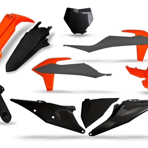 UFO Plastics Kit Black/Grey/Neon Orange – KTM