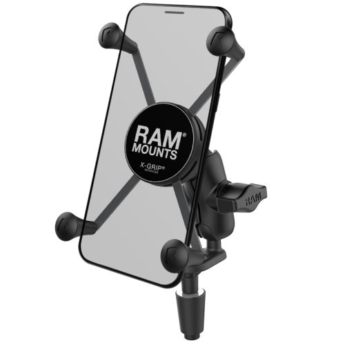 RAM MOUNTS X-Grip® Short Arm Phone Holder with Fork Stem Base – Large Phones