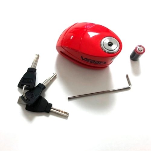 VECTOR Alarm Disc Lock SRA – Red