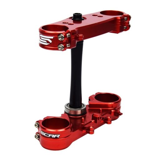 SCAR Triple Clamp Offset 22mm – Red