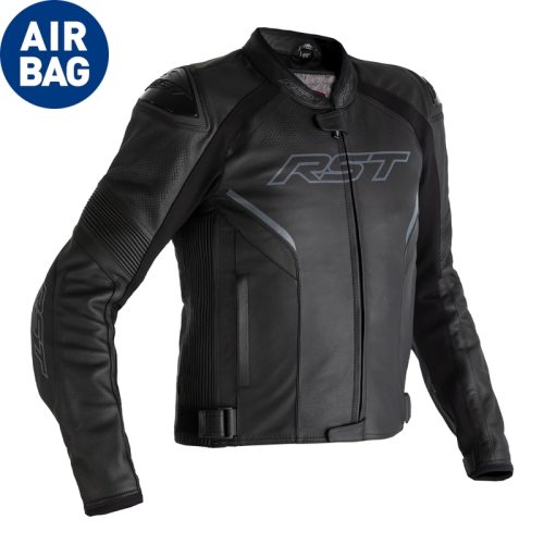 RST Sabre Airbag Jacket Leather – Black Size S