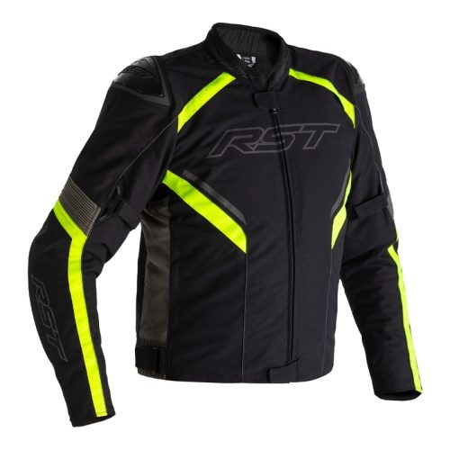 RST Sabre Airbag Jacket Textile – Black/Grey/Neon Yellow Size S