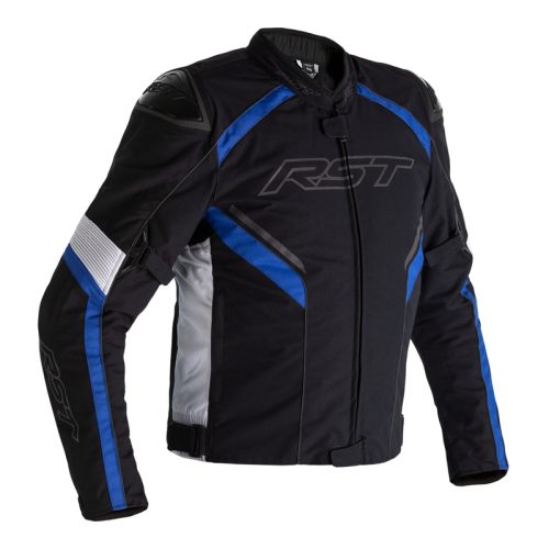 RST Sabre Airbag Jacket Textile – Black/White/Blue Size M