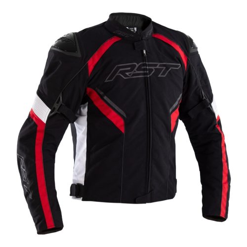 RST Sabre Airbag Jacket Textile – Black/White/Red Size S