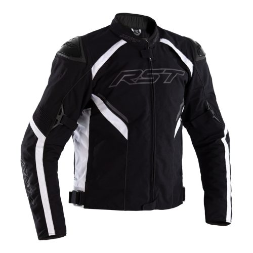 RST Sabre Airbag Jacket Textile – Black/White Size XS