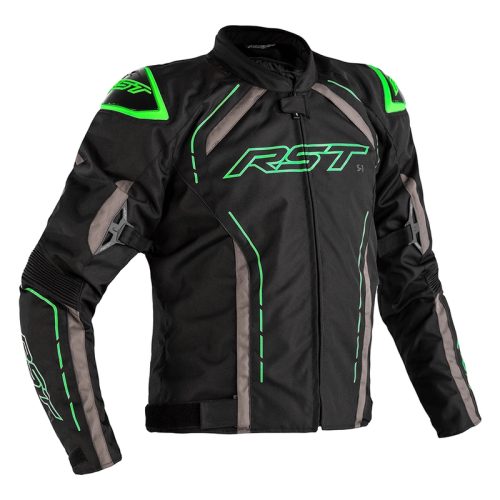 RST S-1 Jacket Textile Black/Grey/Neon Green Size XL