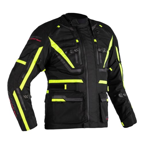 RST Paragon 6 Airbag Jacket Textile Black/Neon Yellow Size XXL