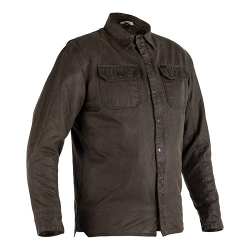RST Kevlar® District Wax Reinforced Overshirt Textile – Olive Size S